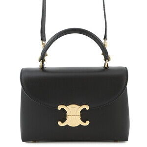 Celine Teen Nino handbag smooth satin calf leather black bag